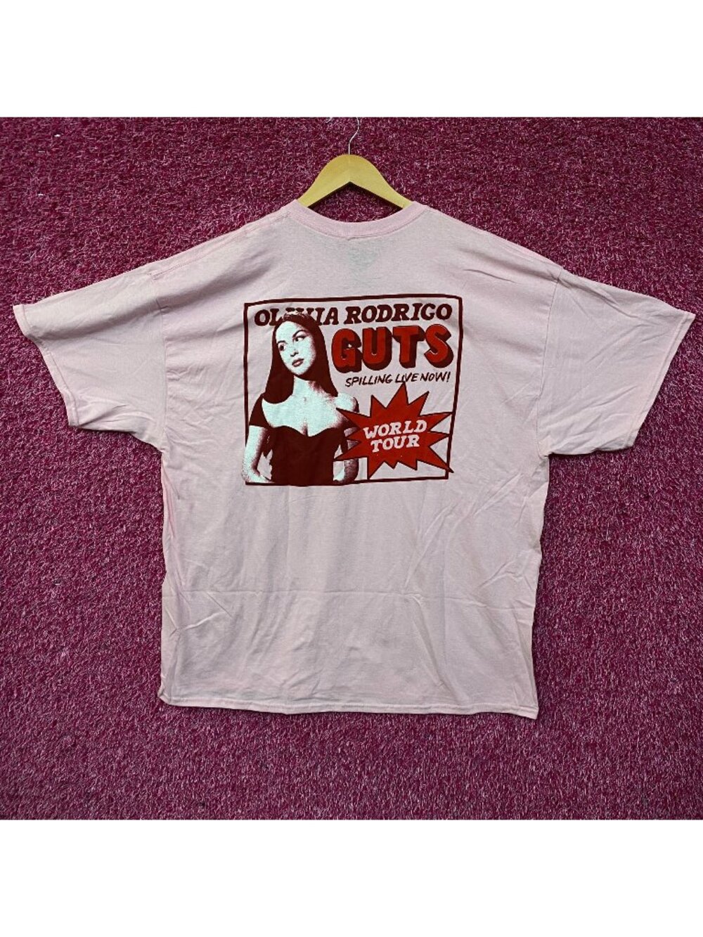 Olivia Rodrigo Guts World Tour Spilling Live Now T-Shirt 2XL